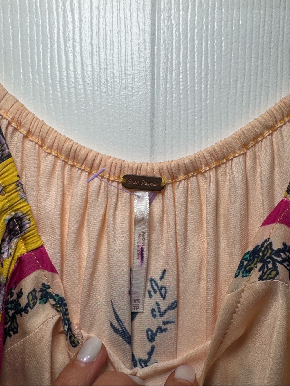 ☀️🌷 Free People Positano Floral Off-Shoulder Peasant Top 🌷☀️ - Picture 5 of 6